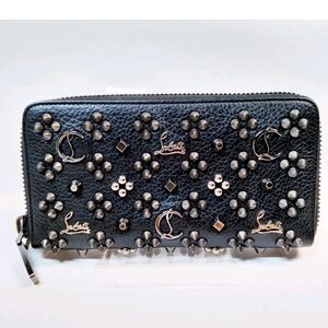 Christian Louboutin Black Studded Wallet